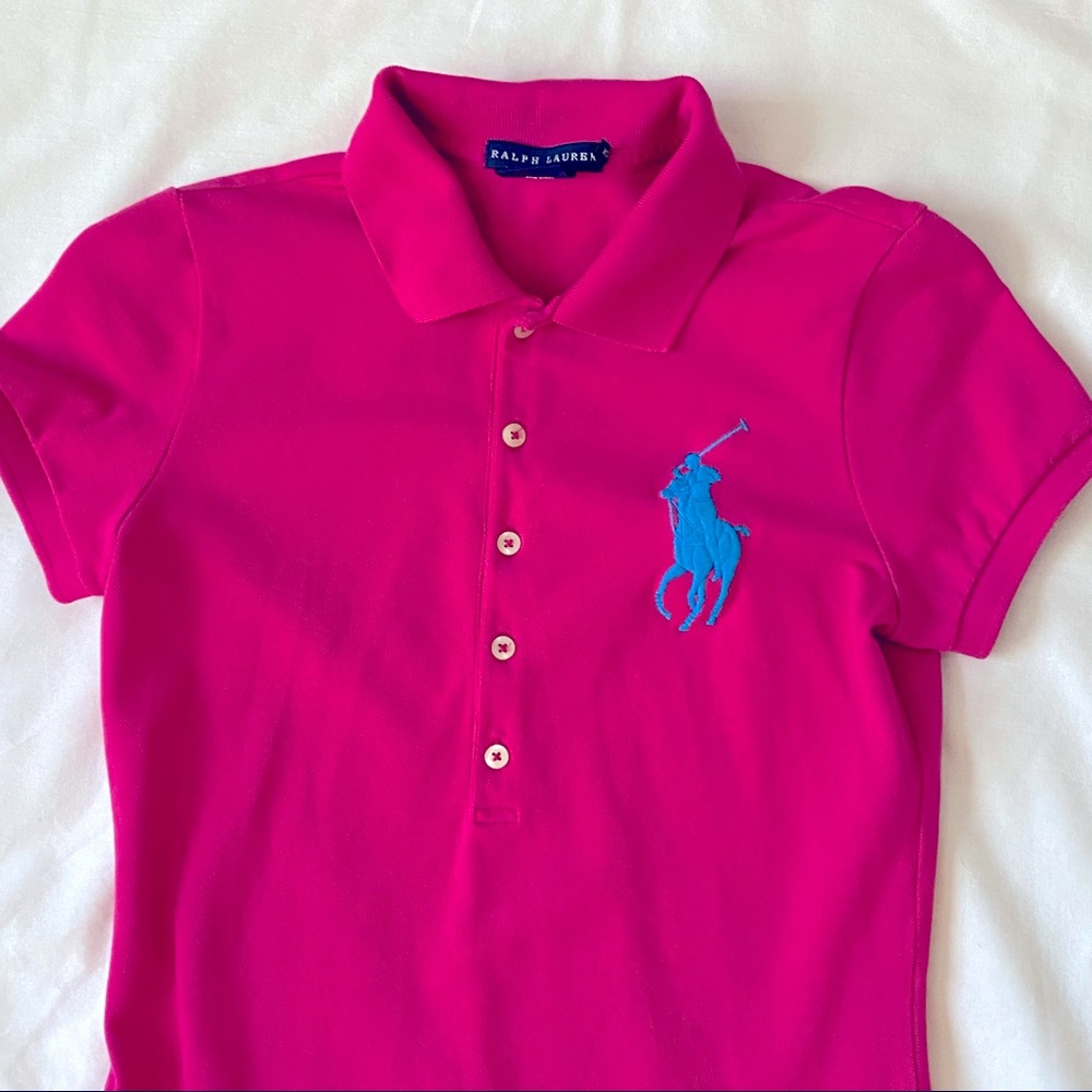 Ralph Lauren Big Polo Pony Dress Fuchsia/HotPink XS